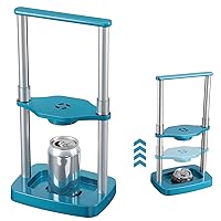 yamagahome Metal Can Crusher 12 oz - 24 oz, Aluminum with Spring Design, Foot Operated Pedal Can Crusher, Can Smasher for Soda, Beer Cans and PET Bottles, Perfect for Condo, Camping (Patented Design)