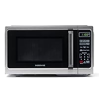 Farberware Countertop Microwave 900 Watts, 0.9 Cu. Ft. - Microwave Oven With LED Lighting and Child Lock - Perfect for Apartments and Dorms - Easy Clean Stainless Steel