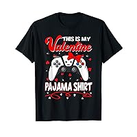 This Is My Valentines Video Game Pajama For Kids Boys Men T-Shirt