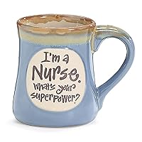1 X I'm a Nurse Superpower Light Blue 18 Oz Mug