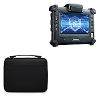 BoxWave Case Compatible with Amrel Bioptix PM3B - Hard Shell Briefcase, Slim Messenger Bag Briefcase Cover Side Pockets - Jet Black