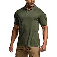 Men's Polo Shirt, Long and Short Sleeve Tactical Shirts, Dry Fit Lightweight Golf Shirts, Outdoor UPF 50+ Pique Shirt