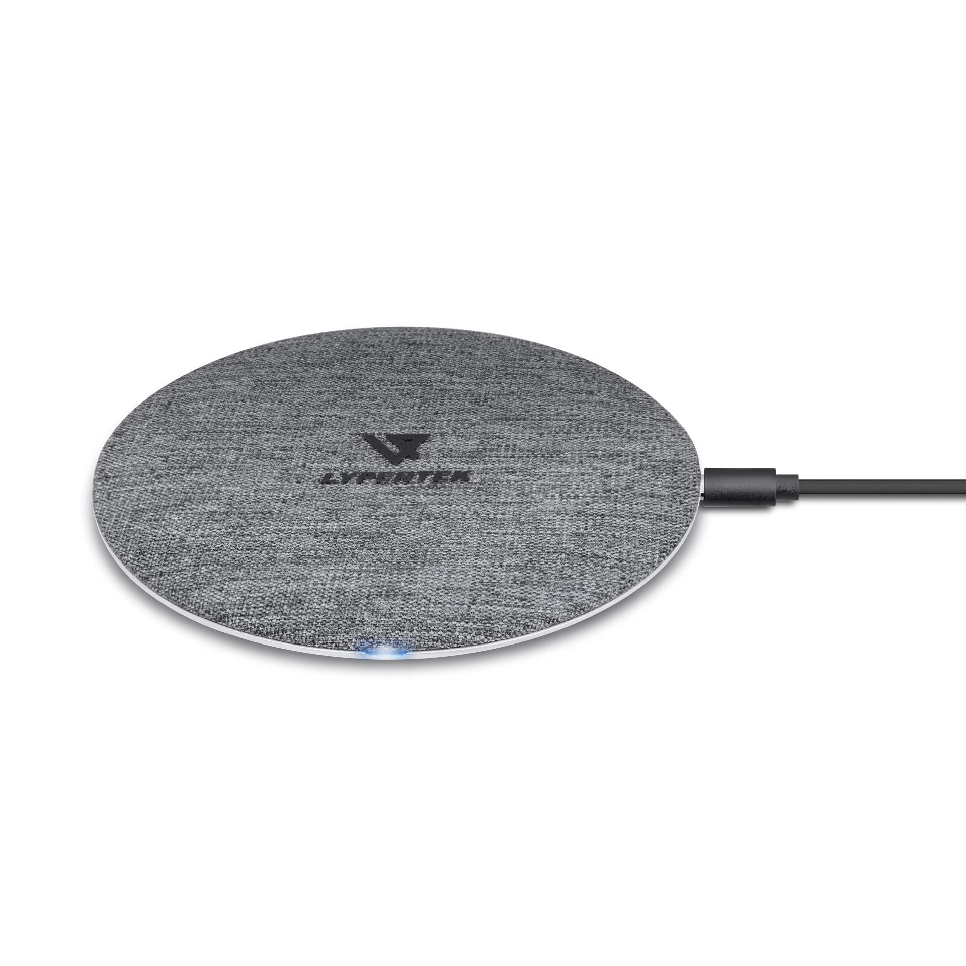 Lypertek Super Slim High Speed Wireless Charging Pad, Qi-Certified 15W Max with Rapid Charge for Supported Earphones, Headphones, Smartphones and Smart Watches.