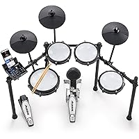 Alesis Nitro Max Kit Electric Drum Set with Quiet Mesh Pads, 10