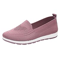 Casual Sneakers for Women Slip On Wide Tennis Mesh Lightweight Breathable Leisure Soft Sole Running Walking Shoes
