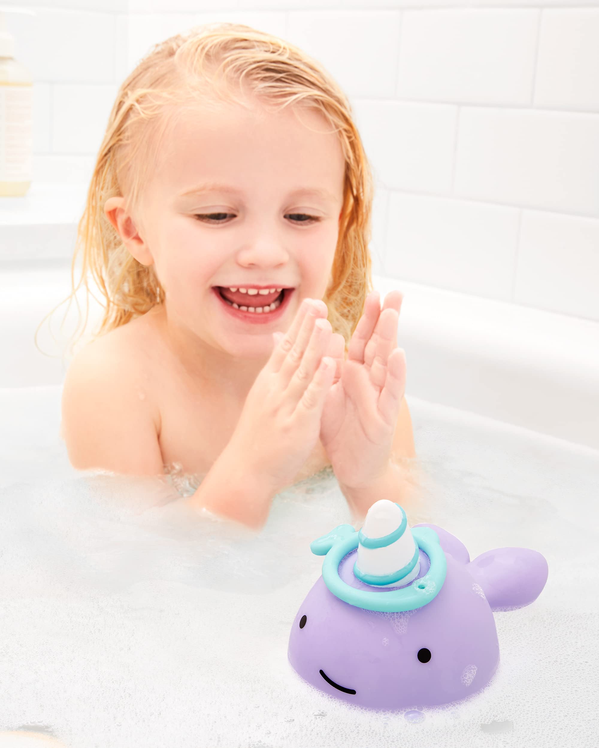 Skip Hop Baby Bath Toy, Zoo Narwhal Ring Toss