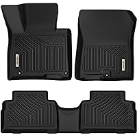 OEDRO Floor Mats Compatible for 2021-2023 Hyundai Santa Fe 5 Seat, All Weather Protection Car Mats TPE Accessories Includes Front and Rear Row Full Set