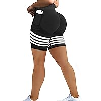 MOHUACHI Butt Lifting Shorts for Women High Waist Workout Biker Shorts Scrunch Booty Yoga Shorts TIK Tok Gym Leggings