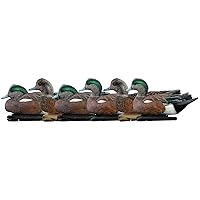 Avian-X Topflight Wigeon Durable Ultra Realistic Floating Hunting Duck Decoys, Pack of 6, AVX8084