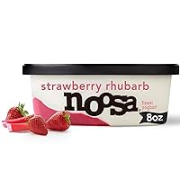 Yoghurt, Strawberry Rhubarb, 8oz, Probiotic, Whole Milk Yogurt, Real Strawberries, Rhubarb, No Artificial Ingredients, Gluten Free