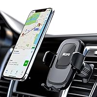 IKOPO Car Phone Holder Mount, Sturdiest Shockproof Mobile Cell Phone Mount, Universal Air Vent Holder Clip Handsfree Stand for iPhone, Samsung, LG and More