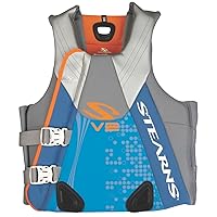STEARNS Women's V2 Series Abstract Wave Neoprene Life Vest, USCG Approved Type III Life Jacket for Boating, Swimming, Watersports, & More