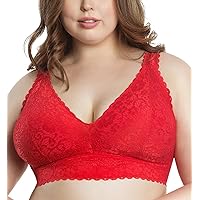 PARFAIT Adriana P5482 Women's Curvy and Full Bust Supportive Wire-Free Lace Bra