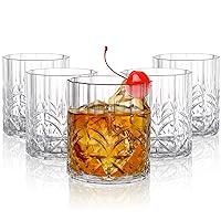6 Pack Plastic Water Tumblers, 14 OZ Unbreakable Acrylic Whiskey Drinking Glasses, BPA-Free Crystal Clear Wine Cup, Shatterproof Drinkware Barware for Juice, Cocktail, Dishwasher Safe