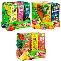 BOB SNAIL Healthy Fruit Snacks for Adults & Kids