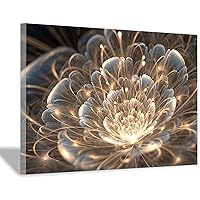 Peinneis Gold Flower Poster Flower Pictures Modern Wall Art Decor Canvas Painting Living Room Home Decorative (16x24inch(40x60cm),No Frame)