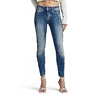 G-Star Raw Women's Arc 3D Mid Rise Skinny Fit Jeans, Medium Aged, 25W x 34L