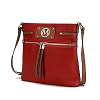 Mia K Collection Crossbody Bags for Women Purses – PU Leather – Ladies Medium Over the Shoulder Side Messenger Bag
