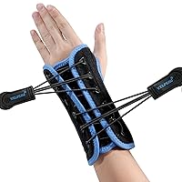 Quick Wrap Wrist Brace for Carpal Tunnel Relief, Night Sleep Support Immobilizer with Cushioned & Metal Splint for Arthritis, Sprain(Right Hand-Medium)