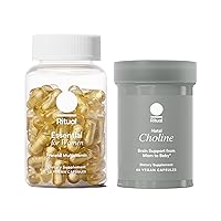 Ritual Mom-to-Baby Set with Prenatal Vitamins and Natal Choline Supplements, Supports Pregnancy, Baby's Cognitive Function, Fetal Brain Development, 30 Day Supply