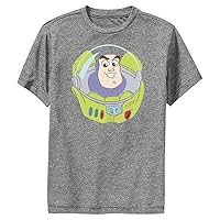 Disney Little Pixar Toy Story Buzz Big Face Boys Short Sleeve Tee Shirt