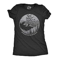 Womens Get Lost in Nature Tshirt Cool Outdoor Adventure Tee for Ladies