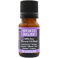 Sports Relief Aromatherapy Essential Oil Blend - Straight from The Plant 100% Pure Therapeutic Grade - No Additives or Fillers - Made in California 10 ml