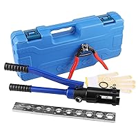 LICHAMP Hydraulic Cable Lug Tool, 4 AWG to 600 MCM Battery Cable Crimping Tool WIRE Terminal Crimper Set, 1603BL