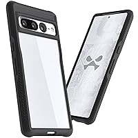 Ghostek COVERT Google Pixel 7 Case Clear with Ultra Slim Thin Design and Non-Slip Grip Bumper Supports Wireless Charging Shock Protective Phone Cover Designed for 2022 Google Pixel7 (6.3 Inch) (Black)