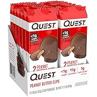 High Protein Low Carb, Gluten Free, Keto Friendly, Peanut Butter Cups, 12 Count (Pack of 1) (total- 17.76 Ounce)