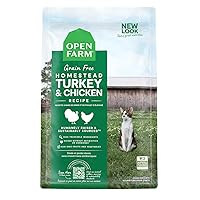Homestead Turkey & Chicken Grain-Free Dry Cat Food, Wild-Caught Fish Recipe with Non-GMO Superfoods and No Artificial Flavors or Preservatives, 2 lbs