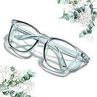 LASMEX Stylish Safety Glasses Goggles for Women Girls Anti-fog Glasses Protective Eyewear Clear Glasses