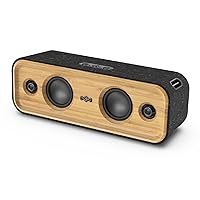 House of Marley Get Together 2: Portable Speaker with Wireless Bluetooth Connectivity, 20 Hours of Playtime and Sustainable Materials, IP65 Dust and Water Resistance, Signature Black