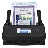ScanSnap iX1600 Premium Color Duplex Document Scanner for Mac and PC with 4-Year Protection Plan, Black