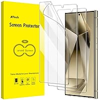 JETech Screen Protector for Samsung Galaxy S24 Ultra 5G 6.8-Inch, Flexible TPU Film, Fingerprint ID Compatible, Easy Installation, HD Clear, 3-Pack
