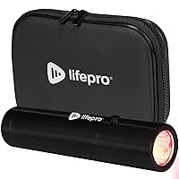LifePro Portable Infrared & Red Light Therapy for Body & Face - Powerful Torch in a Pocket Size - Red Light Therapy Device, Use 3 wavelengths - Near Infrared Light Therapy for Body