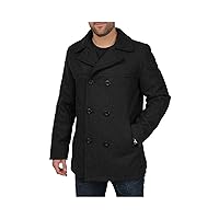 Men's Big and Tall Polyester Peacoat