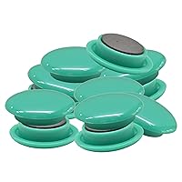 Mag (maguekkusu) Illustrate, Memo Clip for Magnets Set of Color Button Cases-White-Rubber φ 40 mm Green Pack of 12 MFCB – 40 – 12P – G