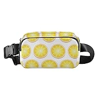 Lemon Slices Belt Bag for Women Men Water Proof Small Fanny Pack with Adjustable Shoulder Tear Resistant Fashion Waist Packs for Hiking