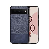 Light Thin Comfortable Skin-Friendly Canvas Phone Case for Google Pixel 7 6 5 4 A Pro XL 4G 5G Back Cover. Personalized Popular Creative Durable Bumper(Blue,Pixel 6A)