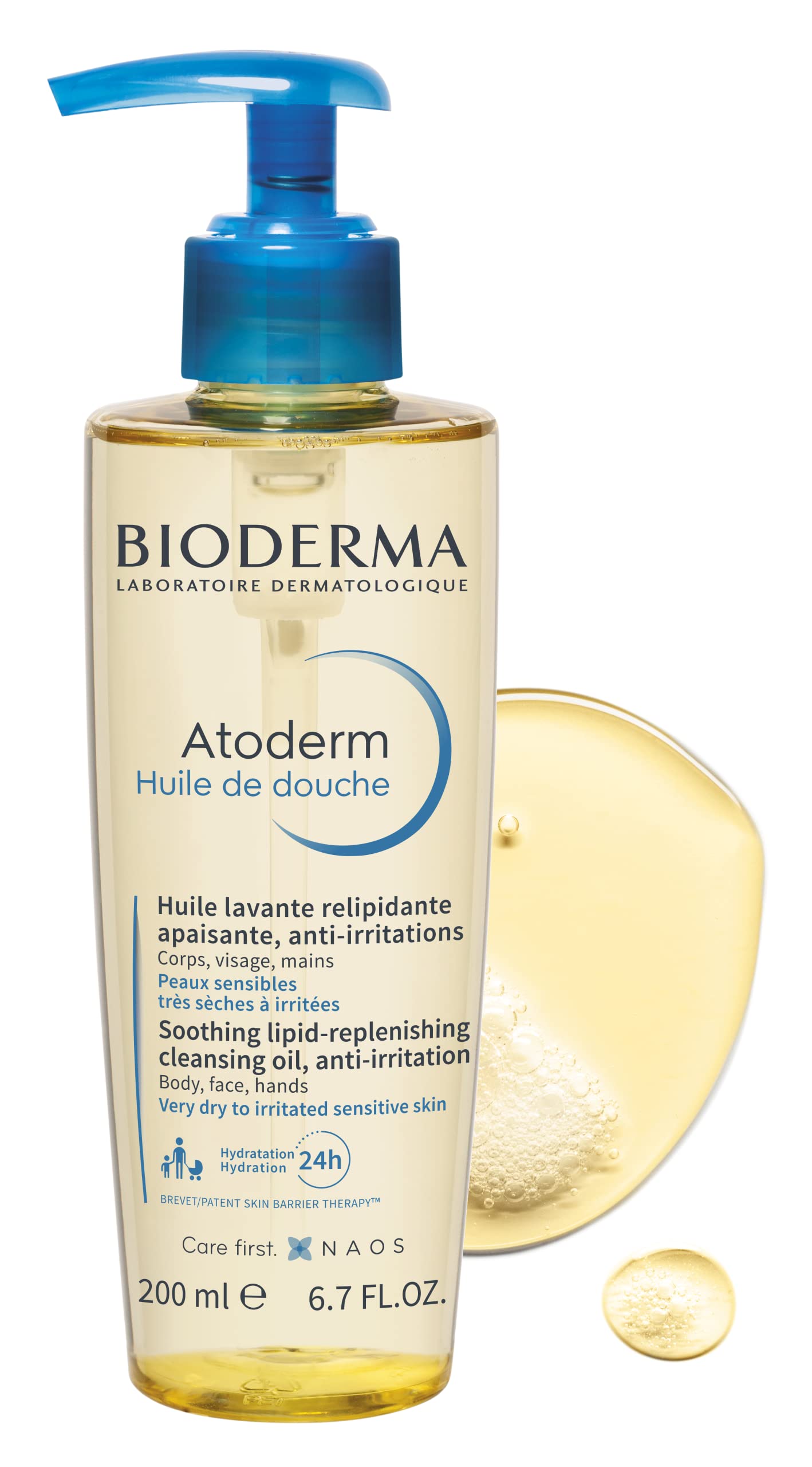 Bioderma - Atoderm - Cleansing Oil - Face and Body Cleansing Oil - Soothes Discomfort - Cleansing Oil for Very Dry Sensitive Skin