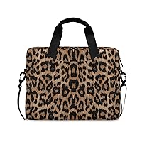 ALAZA Cheeteh Leopard Print Animal Laptop Case Bag Sleeve Portable Crossbody Messenger Briefcase w/Strap Handle, 13 14 15.6 inch
