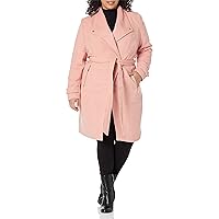 City Chic PLUS SIZE COAT ISABELLA IN BLUSH, SIZE 20
