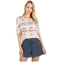 BB DAKOTA Women's Lucy in The Sky Watercolor Jersey Top