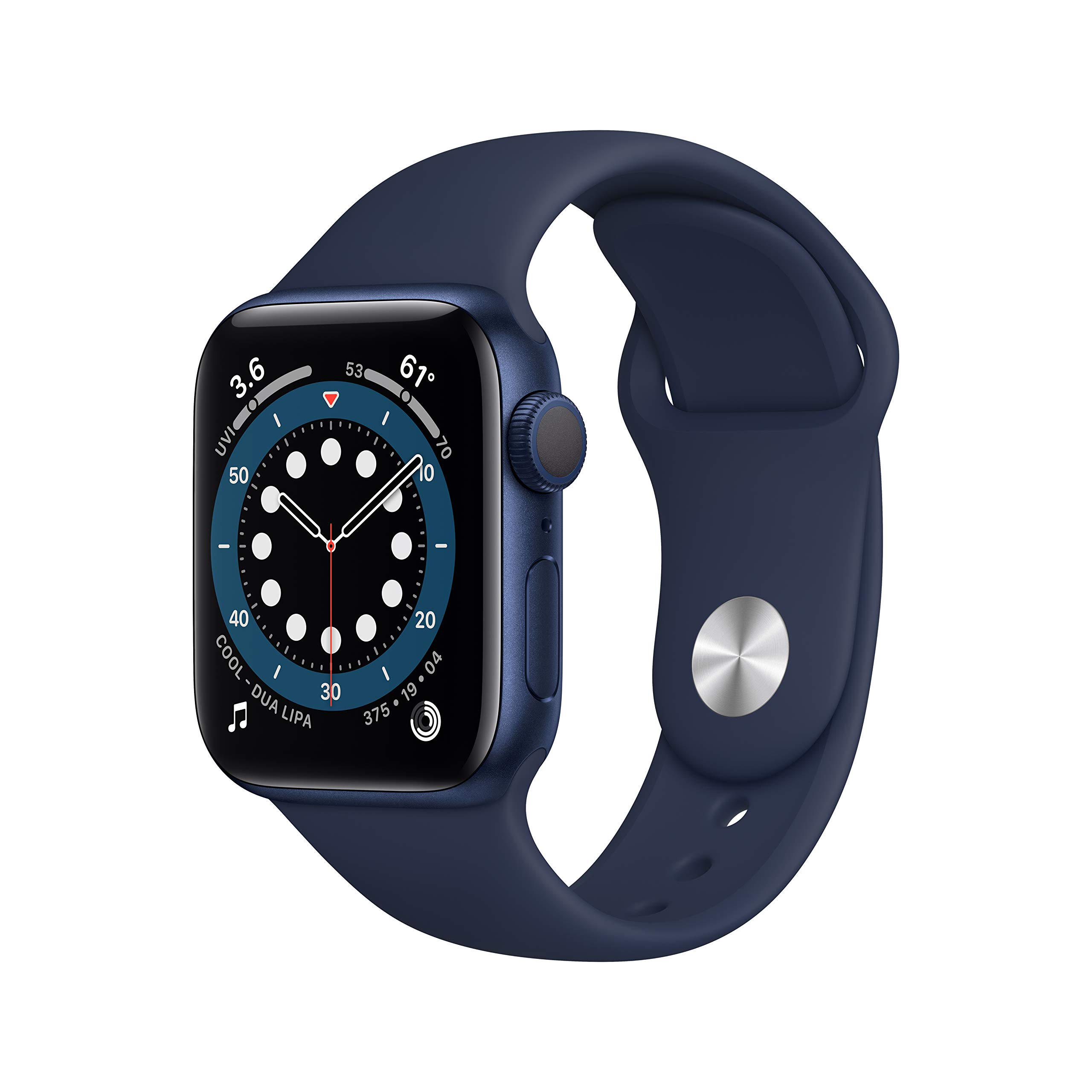 Apple Watch Series 6 (GPS, 40mm) - Blue Aluminum Case with Deep Navy Sport Band
