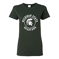 NCAA Distressed Circle Logo, Team Color Womens T Shirt, College, University