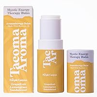 Essential Oils Balm Stick | Mystic Energy Aromatherapy Balm by Tacoma Aroma | Natural Beeswax Body Balm | Grapefruit, Lemongrass & Sandalwood Essential Oils Blend For Mindfulness | 6.5 grams