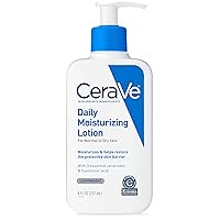 CeraVe Daily Moisturizing Lotion | 8 Ounce | Face & Body Lotion for Dry Skin with Hyaluronic Acid | Fragrance Free