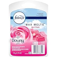 Febreze Odor-Fighting Wax Melts Air Freshener Refills with Downy Scent, April Fresh, 6 count