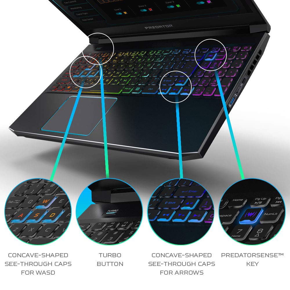 Acer Predator Helios 300 Gaming Laptop, Intel i7-10750H, NVIDIA GeForce RTX 3060 Laptop GPU, 15.6